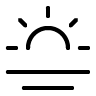 icono puesta de sol